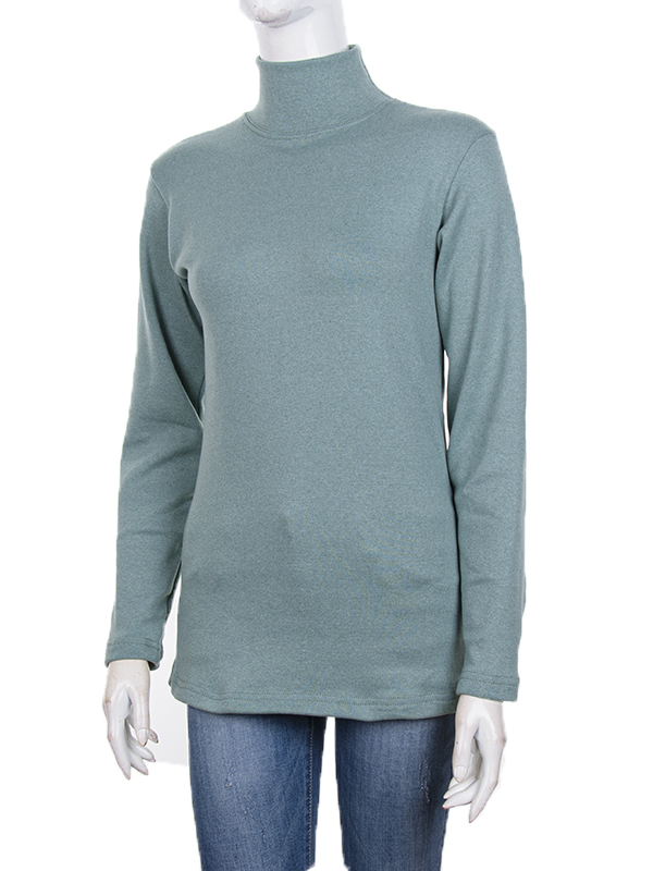 Гольф ALIA (48-56) Водолазка green байка (зима)