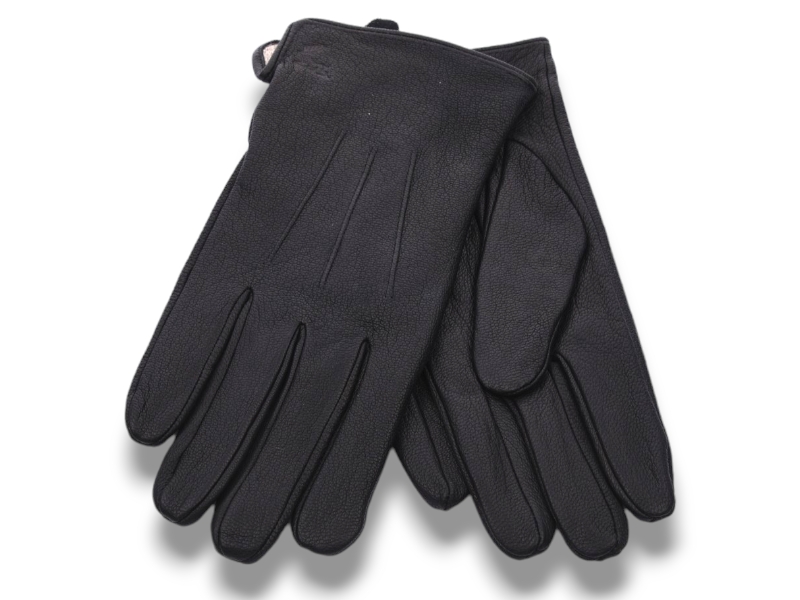 Перчатки КОРОЛЕВА (11-13) 0542B шк-олень вовна black (зима)