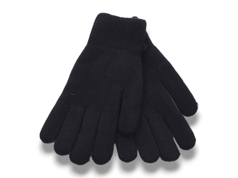 Перчатки КОРОЛЕВА (One size) 2003Ж двойні сенсор black (зима)