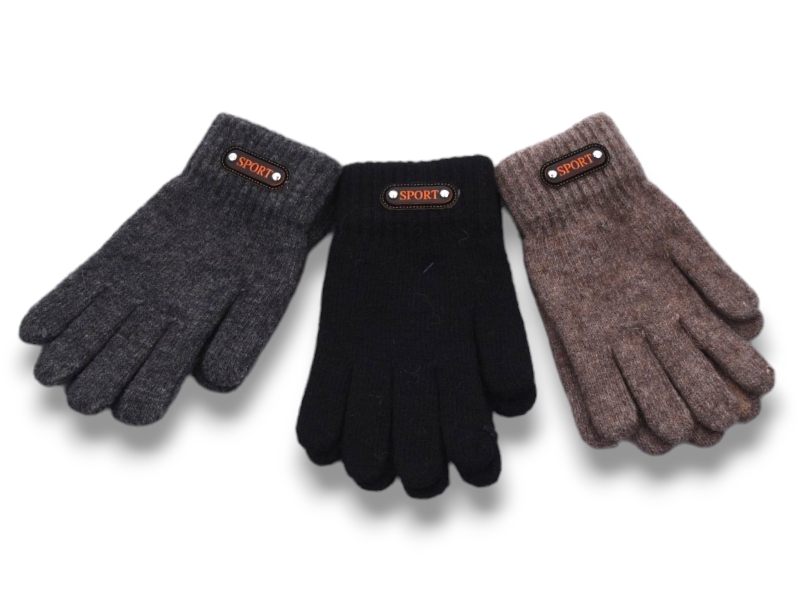 Перчатки КОРОЛЕВА (6-8) 6005 одинар.сенсор mix (зима)