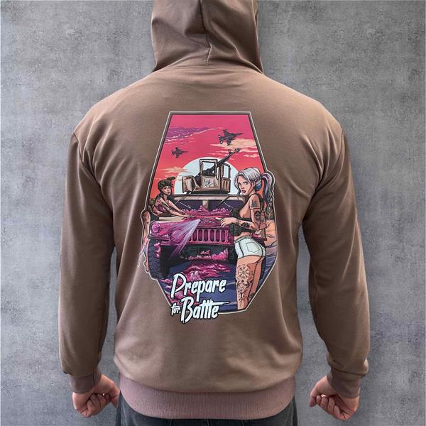 Худи Madoka (M-3XL) 459 brown (деми)