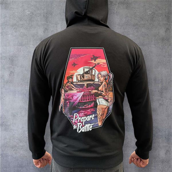 Худи Madoka (M-3XL) 458 black (деми)