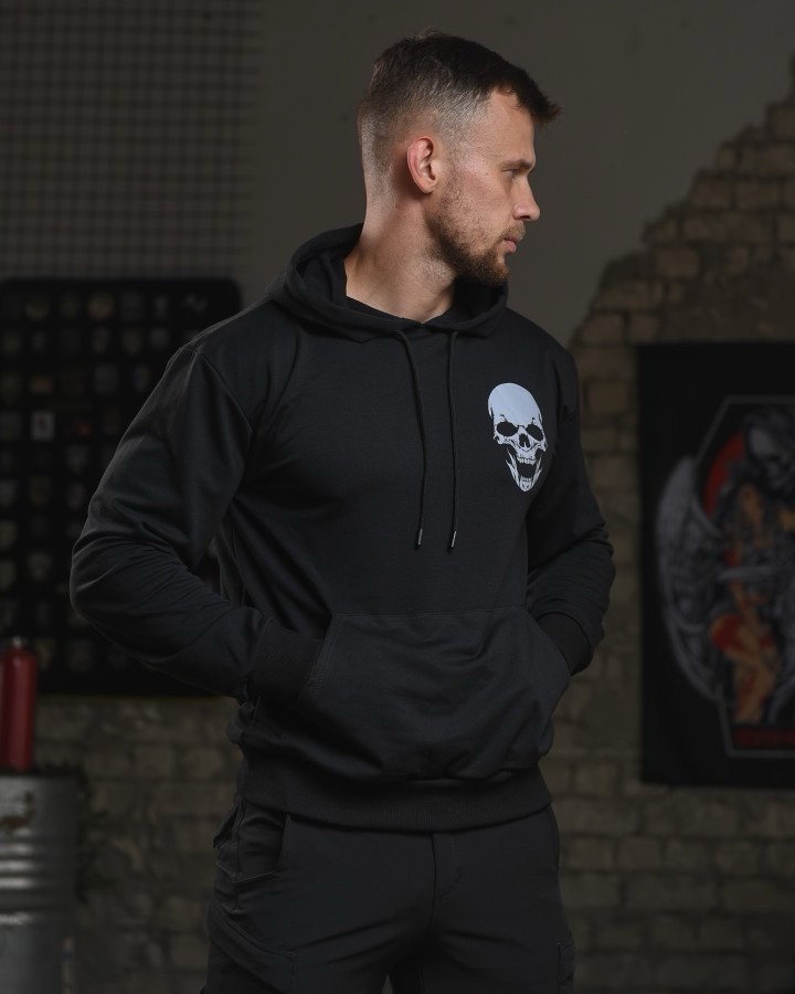 Худи Madoka (M-3XL) 473 black (деми)