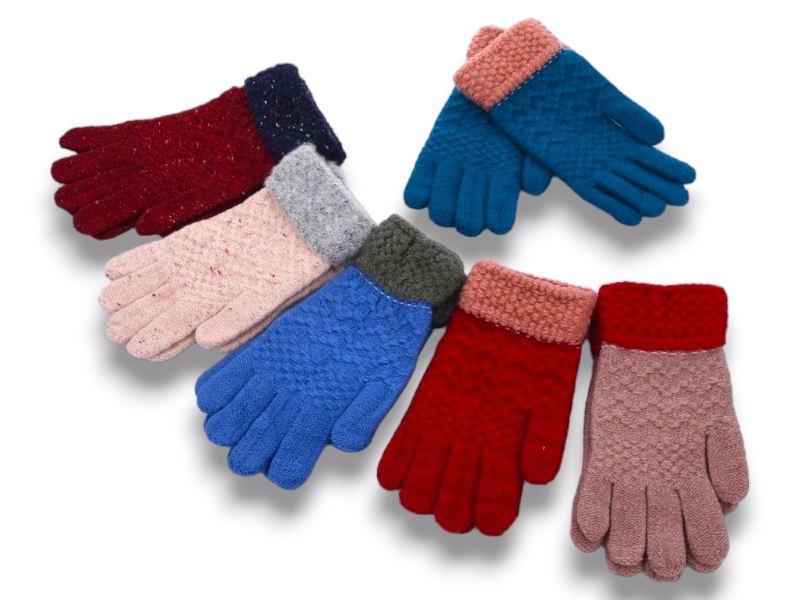 Перчатки КОРОЛЕВА (8-10) W23 підліт.сенсор.mix (зима)