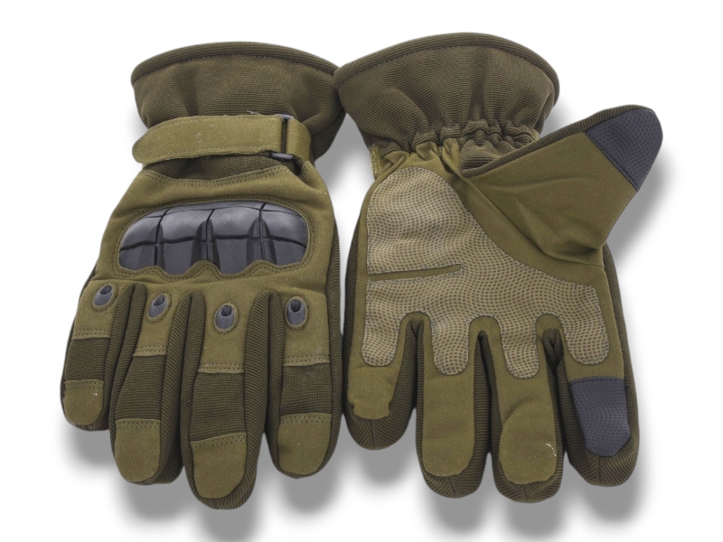 Перчатки КОРОЛЕВА (one size) M7 тактика-хутро khaki (зима)