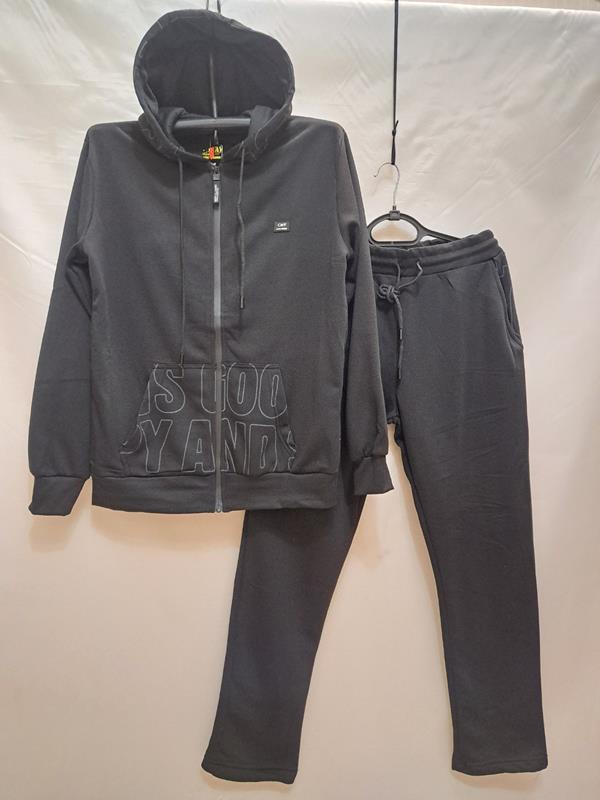Костюм спорт Giang (M-3XL) A6601 black (зима)