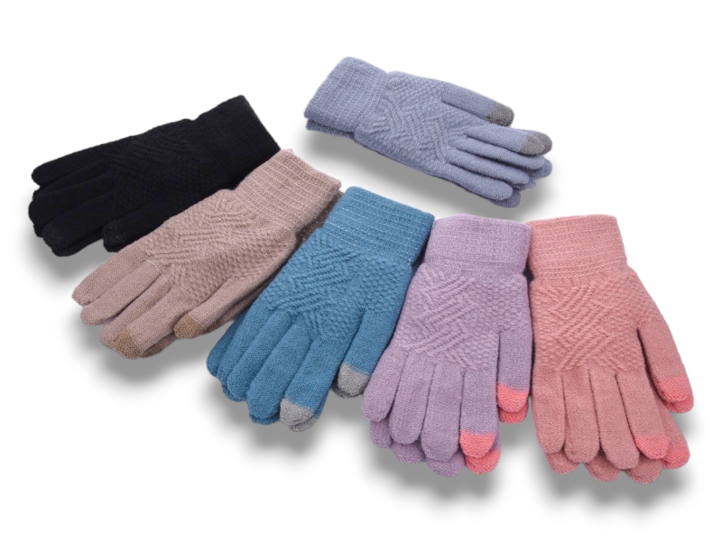 Перчатки YLZL (one size) K003 mix (зима)