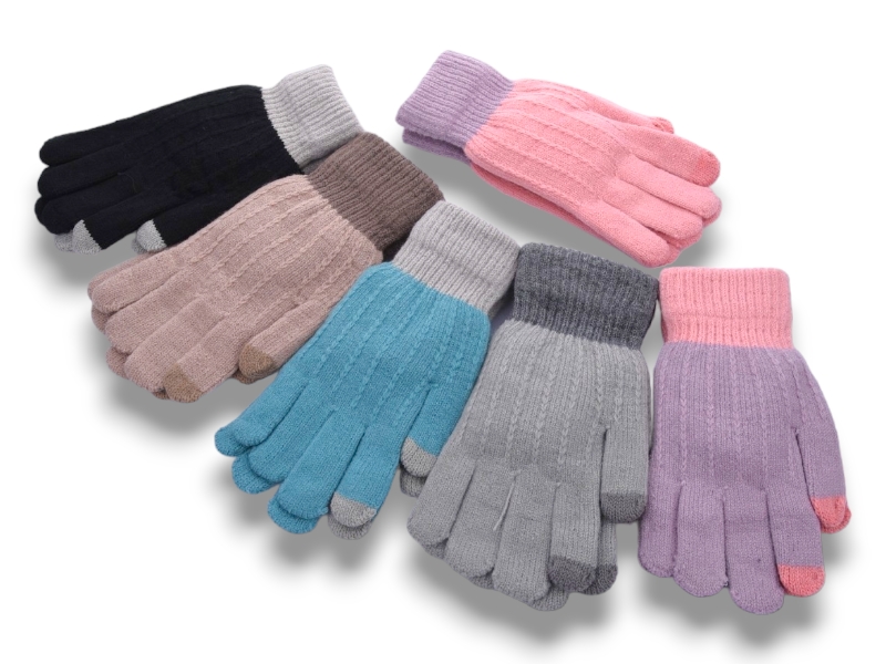 Перчатки YLZL (one size) K054 mix (зима)
