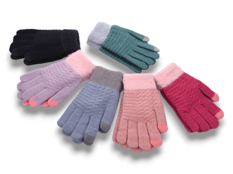 Перчатки YLZL (one size) K056 mix (зима)