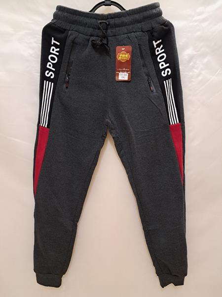 Штаны спорт Giang (L-4XL) 406 grey (зима)