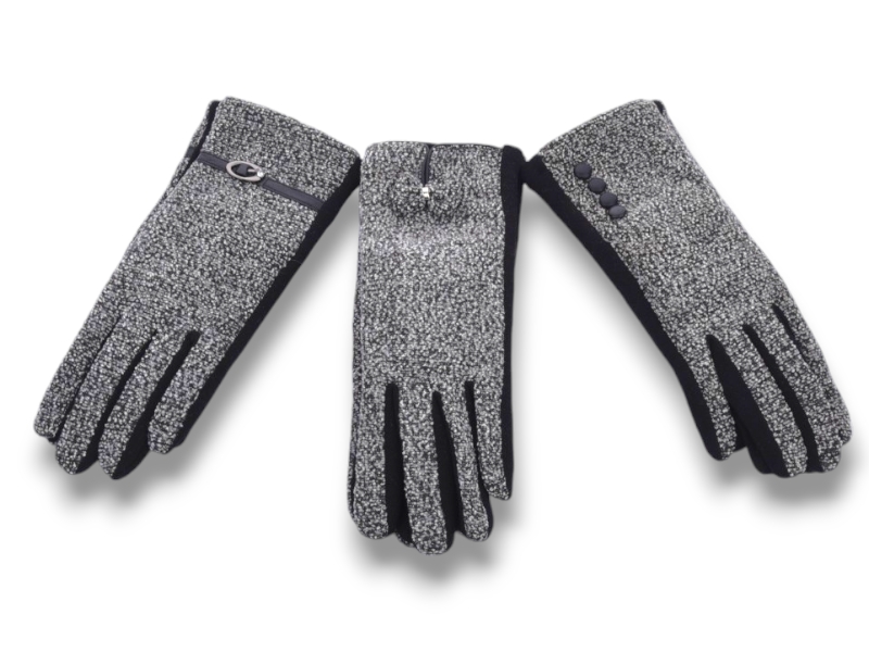 Перчатки YLZL (6.5-8.5) 22-2 grey (зима)