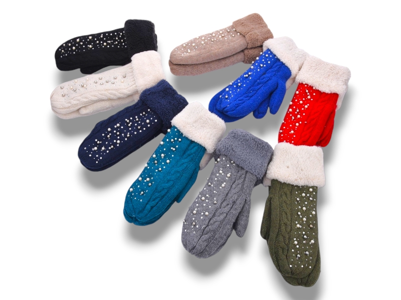 Варежки YLZL (one size) L52B mix (зима)