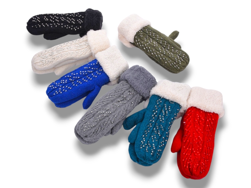 Варежки YLZL (one size) L55B mix (зима)