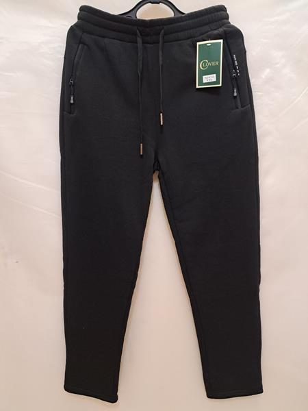 Штаны спорт Giang (XL-5XL) 2412 black (зима)
