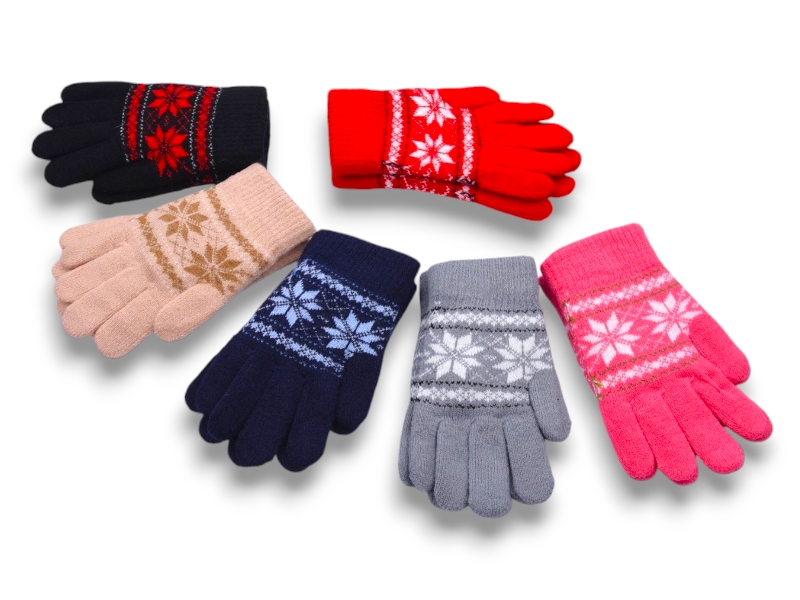 Перчатки YLZL (4-6) D109 mix (зима)