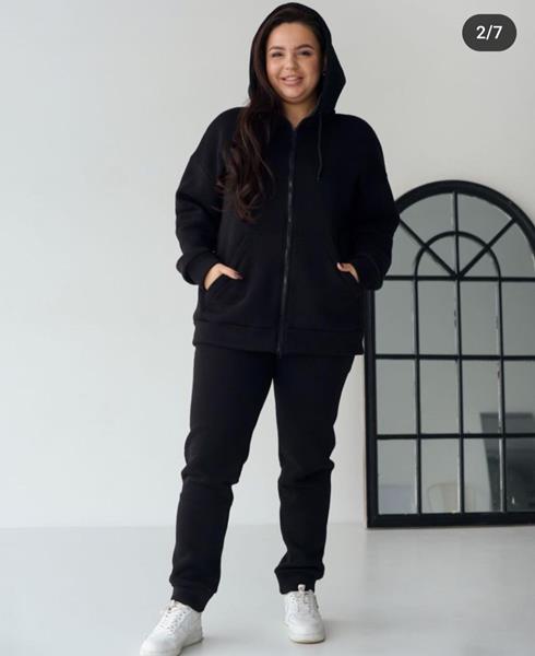 Костюм спорт Sport style (S-XL) 811-8023 black-old-1 (зима)