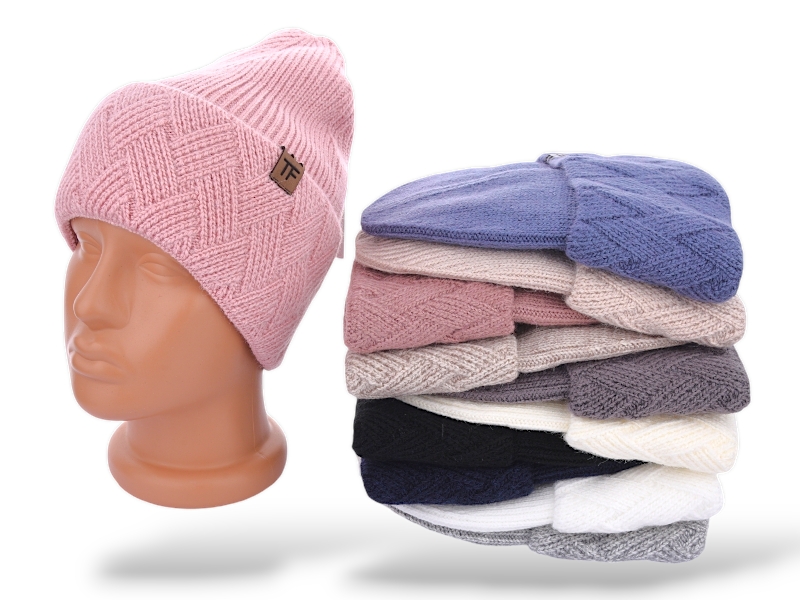 Шапка КОРОЛЕВА (one size) 2-03 фліс mix (зима)