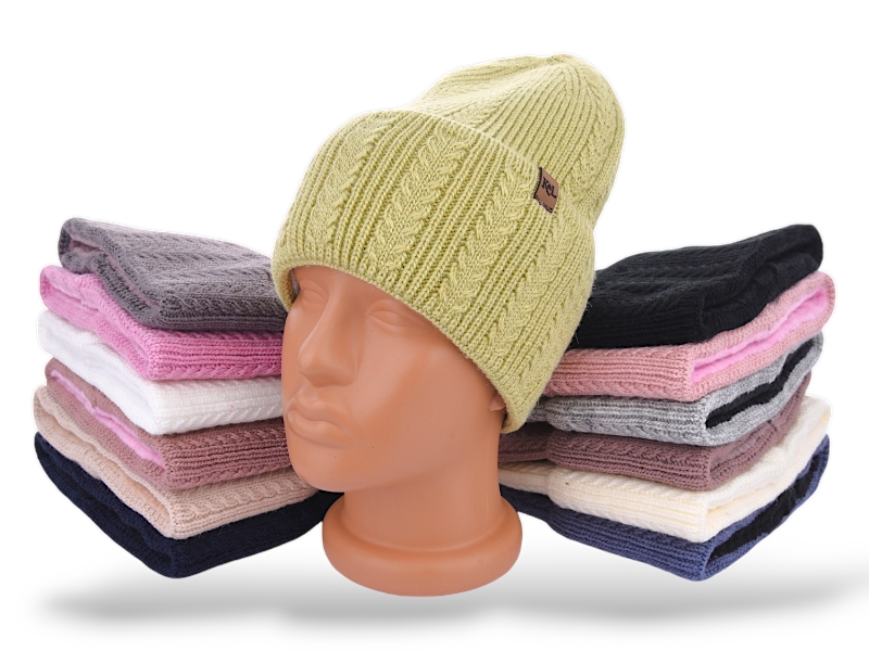 Шапка КОРОЛЕВА (one size) 2-04 фліс mix (зима)