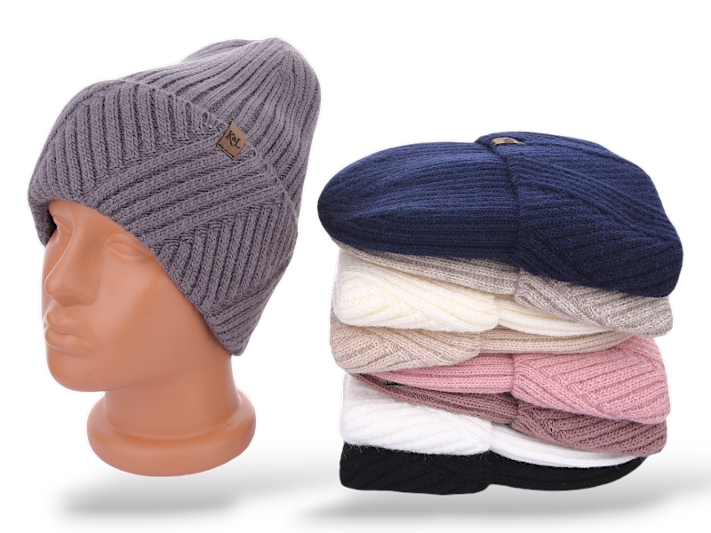 Шапка КОРОЛЕВА (one size) 2-05 фліс mix (зима)