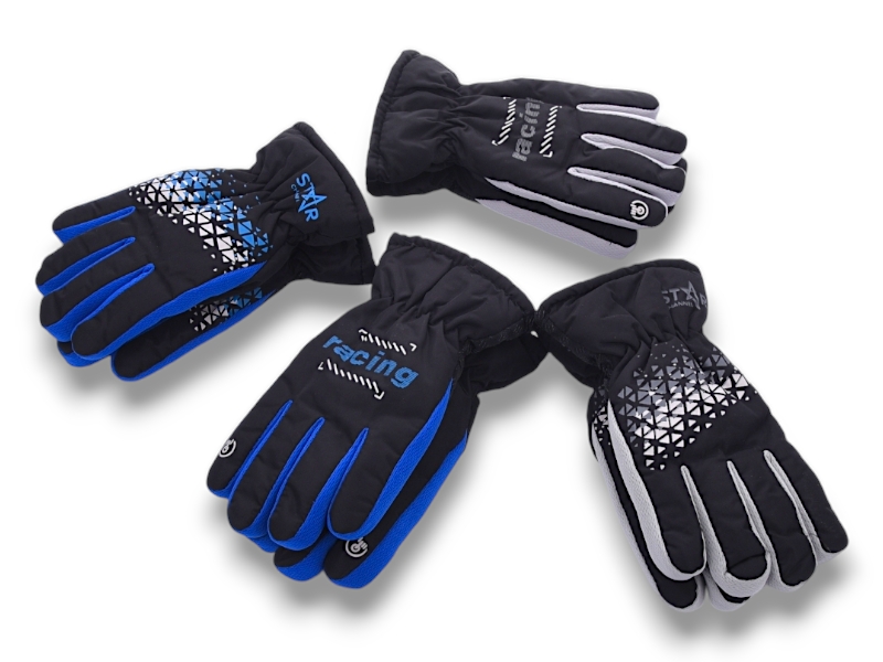 Перчатки КОРОЛЕВА (6-7) 8M дит.лижні-хутро mix (зима)