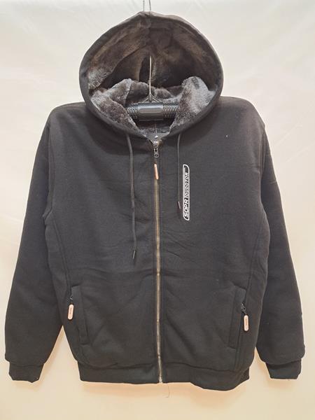 Кофта спорт Giang (3XL-7XL) B2362 black (зима)