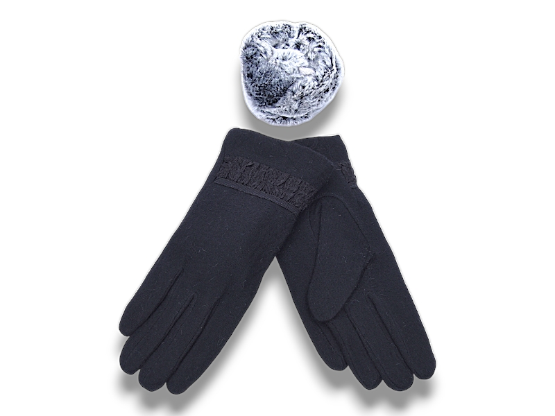 Перчатки YLZL (6.5-8.5) A19 black (зима)