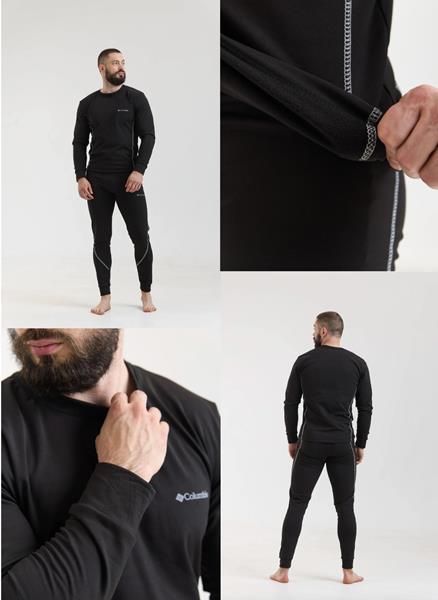 Термобелье Sport style (3XL-6XL) SS75 black (зима)