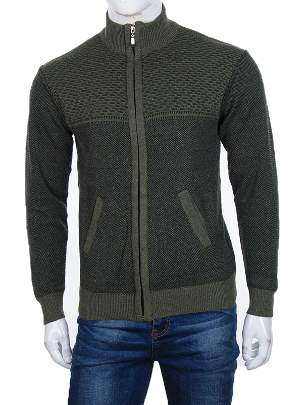 Кофта Abdo (L-2XL) SS47 khaki (зима)