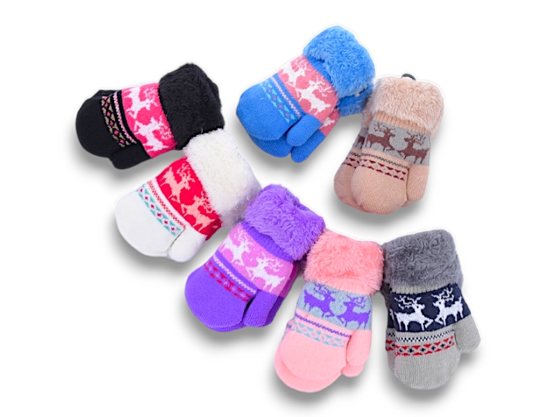 Варежки YLZL (2-3) 455 mix (зима)