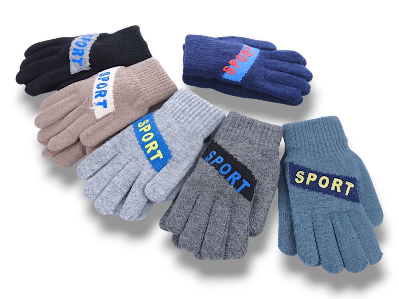 Перчатки YLZL (12-14) 6003 mix (зима)