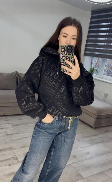 Худи S.Style (42-48) 300-2 black (зима)