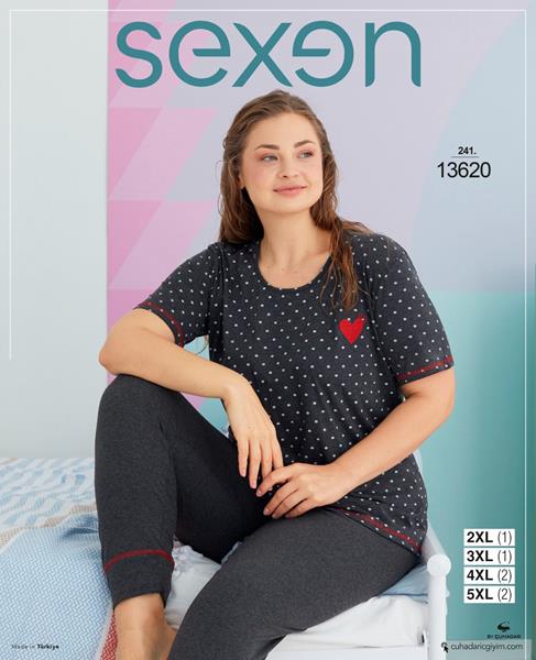 Пижама Disneyopt (2XL-5XL) 13620 grey (лето)