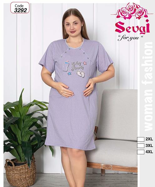 Ночнушка Disneyopt (2XL-4XL) 3292 lilac (лето)