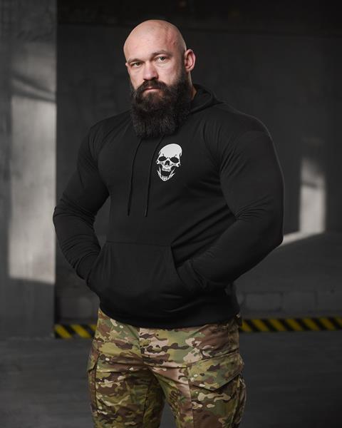 Худи Madoka (M-3XL) 683 black (деми)