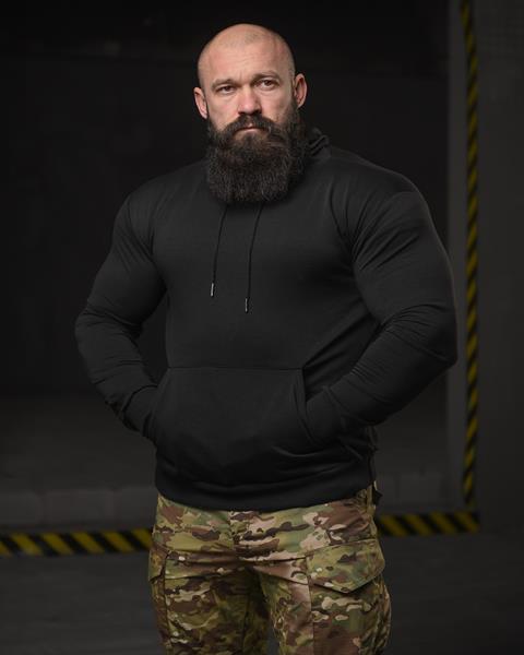 Худи Madoka (M-3XL) 693 black (деми)