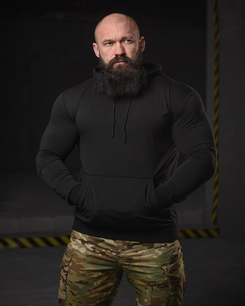 Худи Madoka (M-3XL) 697 black (деми)