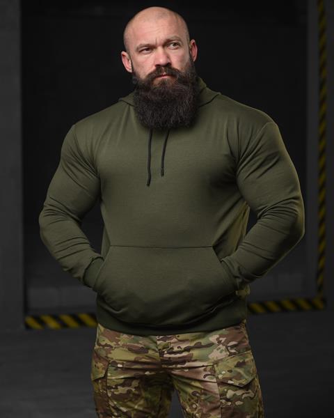 Худи Madoka (M-3XL) 698 khaki (деми)