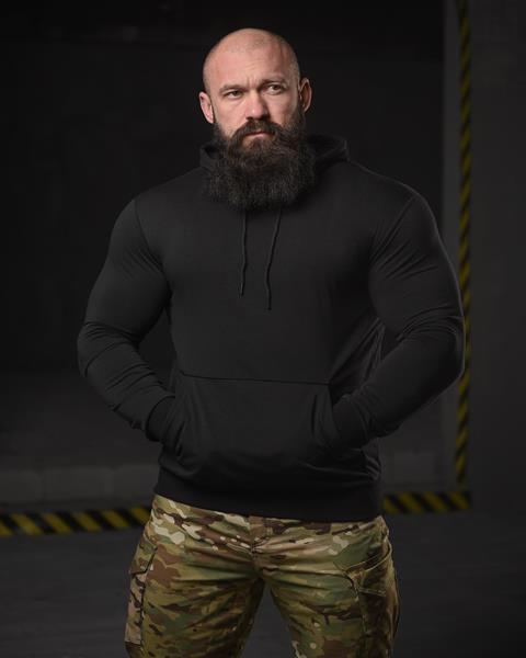 Худи Madoka (M-3XL) 705 black (деми)