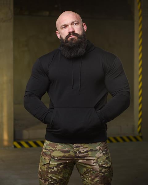 Худи Madoka (M-3XL) 709 black (деми)