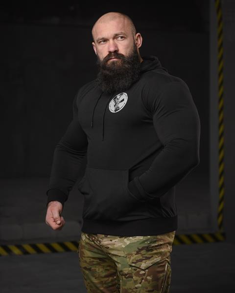 Худи Madoka (M-3XL) 715 black (деми)