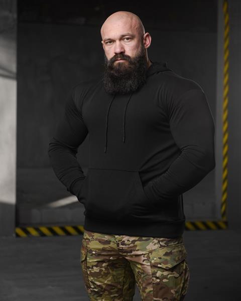 Худи Madoka (M-3XL) 719 black (деми)