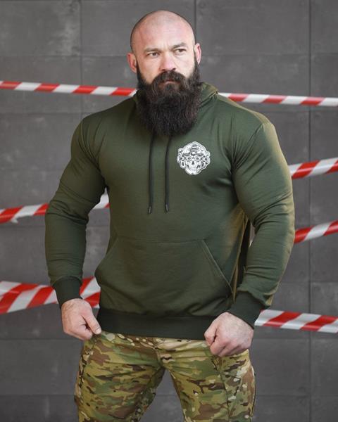 Худи Madoka (M-3XL) 733 green (деми)