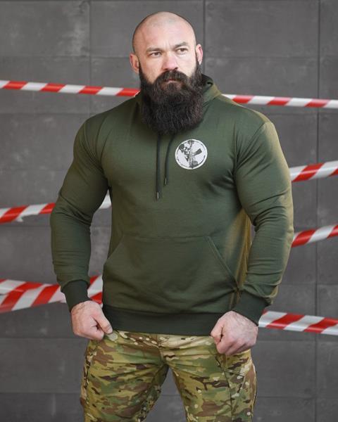 Худи Madoka (M-3XL) 735 green (деми)