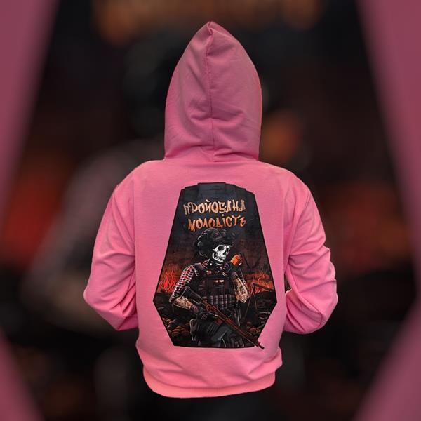 Худи Madoka (M-3XL) 829 pink (деми)