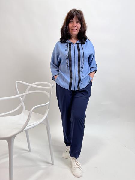 Костюм спорт LIArt (50-56) 897 l.blue (деми)