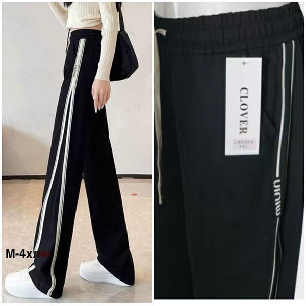 Штаны спорт Minh (M-2XL) 88886 black (деми)