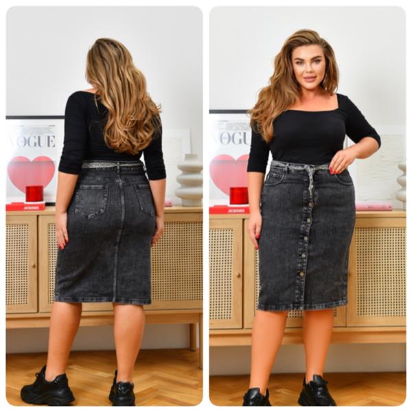 Юбка Lady N (30-36) 764 grey (лето)