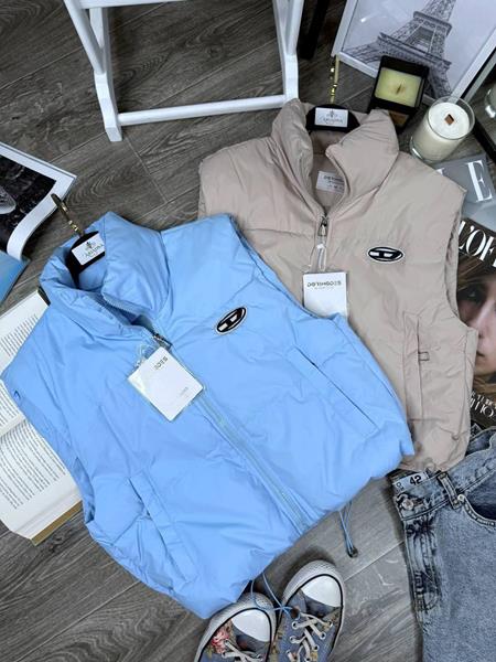 Жилетка Modnulya (M-XL) MD8 l.blue (деми)