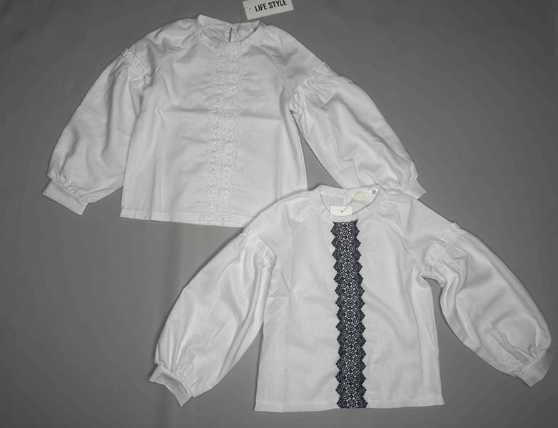 Блузка Bright Harmony (116-134) 872 white-black (деми)