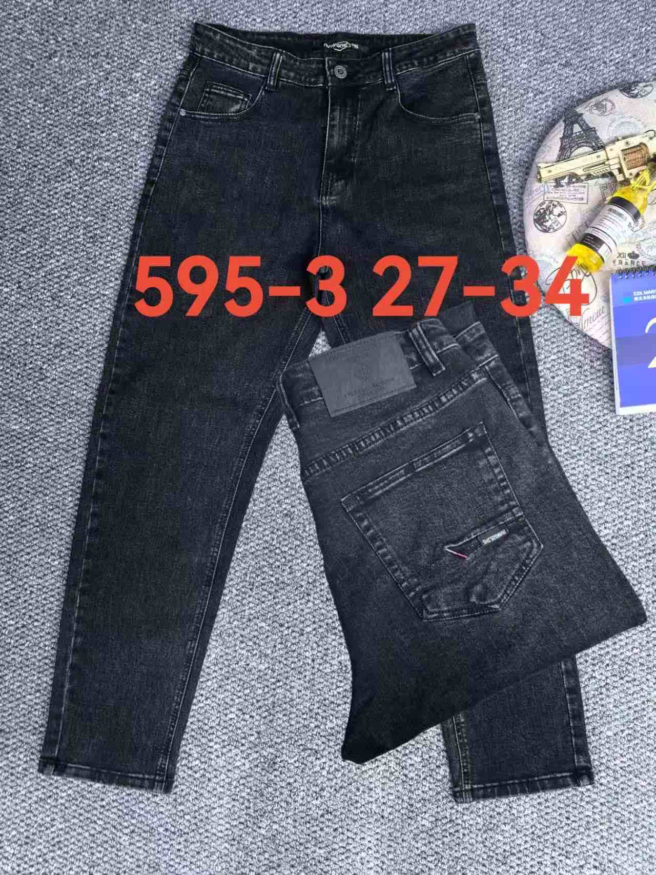 Джинсы God Baron (27-34) 595-3 black (деми)